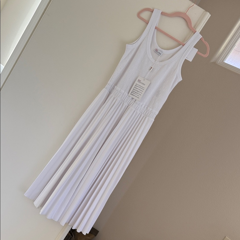 RED Valentino Lace White Tank Dress